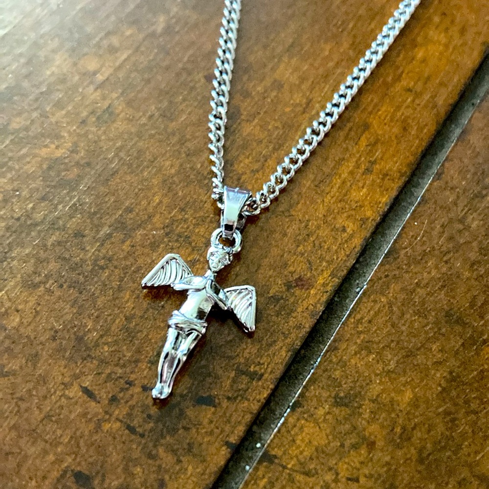 Aeropostale 5‎ Piece Jewelry Bundle #5 Angels, Silver & Rhinestones NWT 🐦‍⬛ - Picture 4 of 6